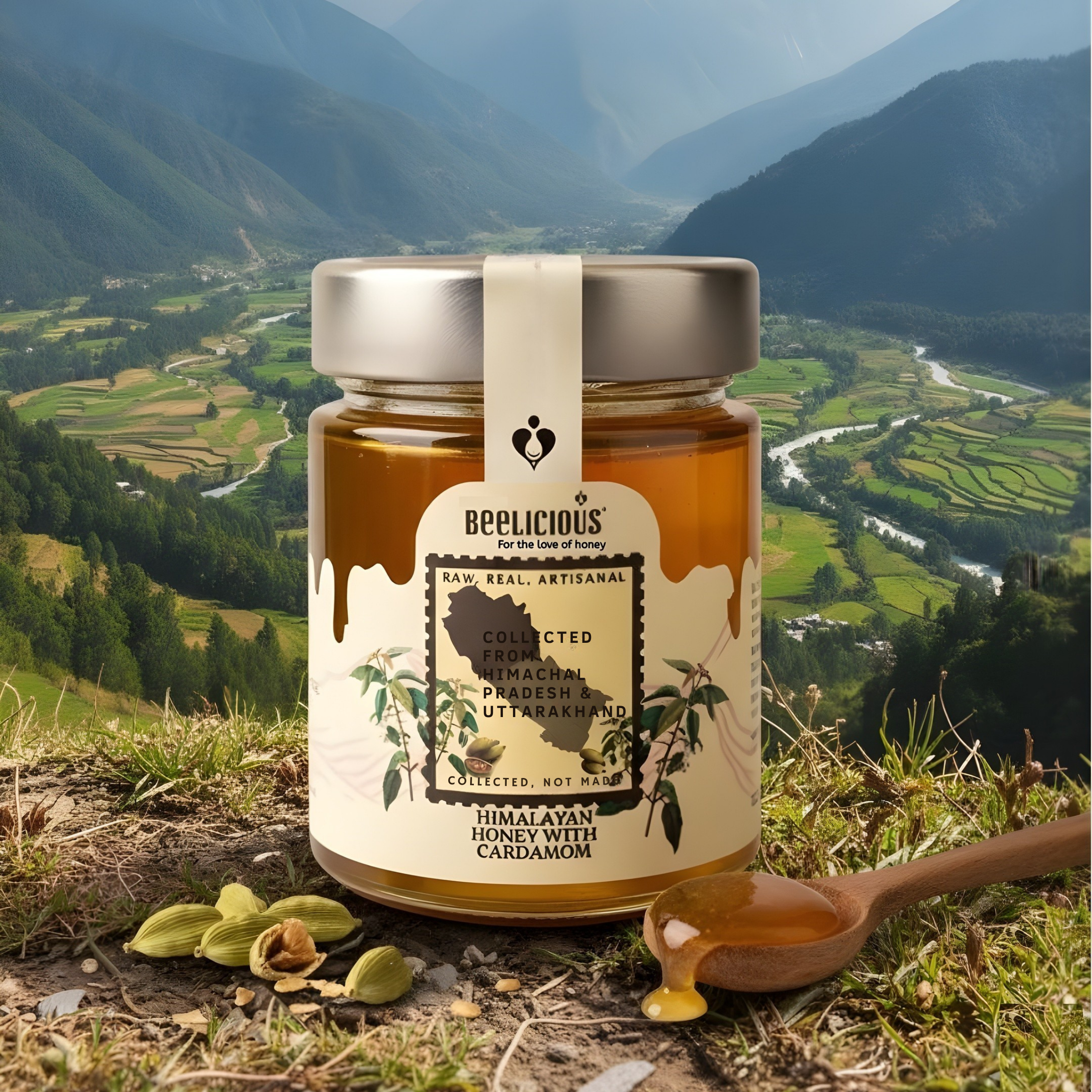 Beelicious Himalayan Honey with Cardamom