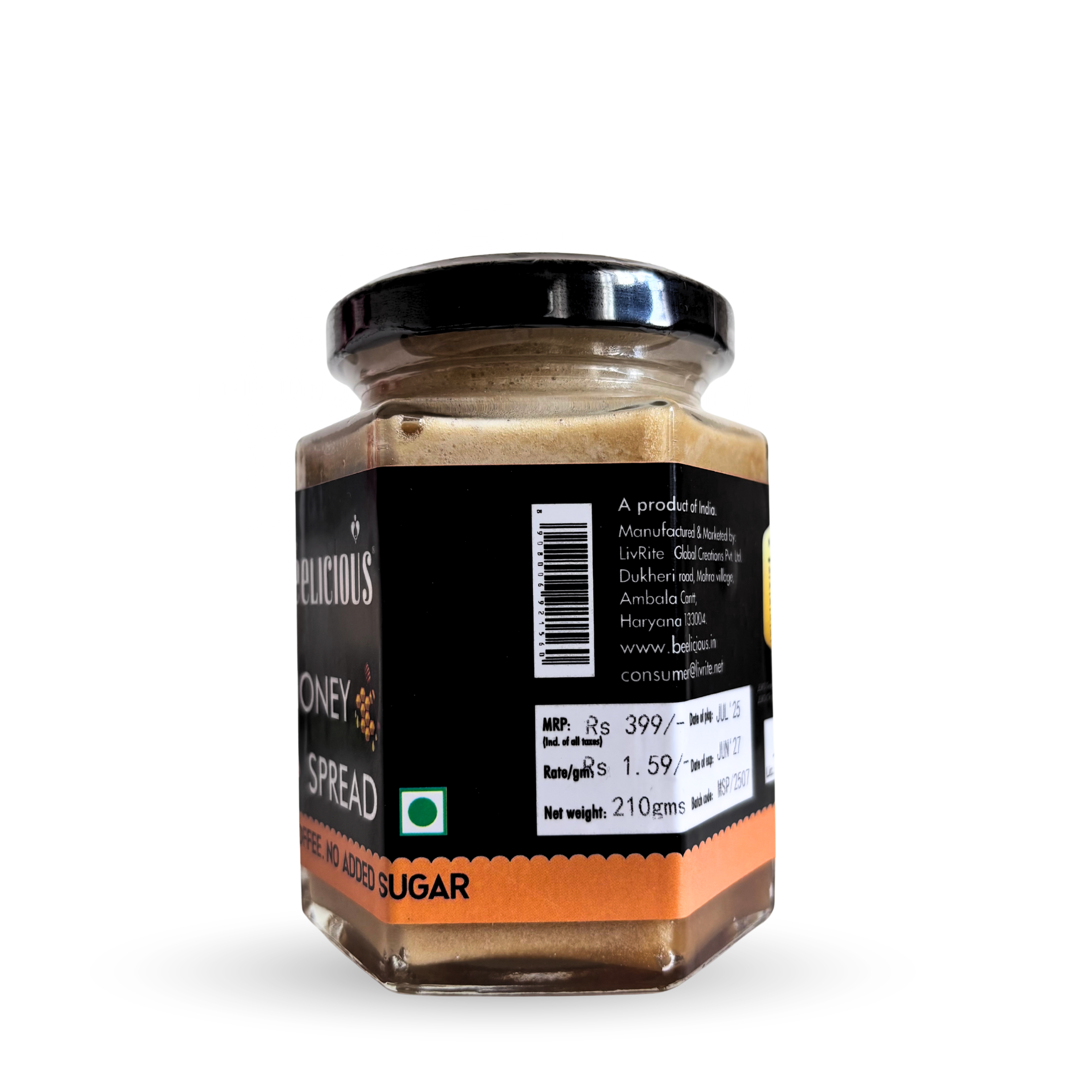 Beelicious Toffee Honey Spread