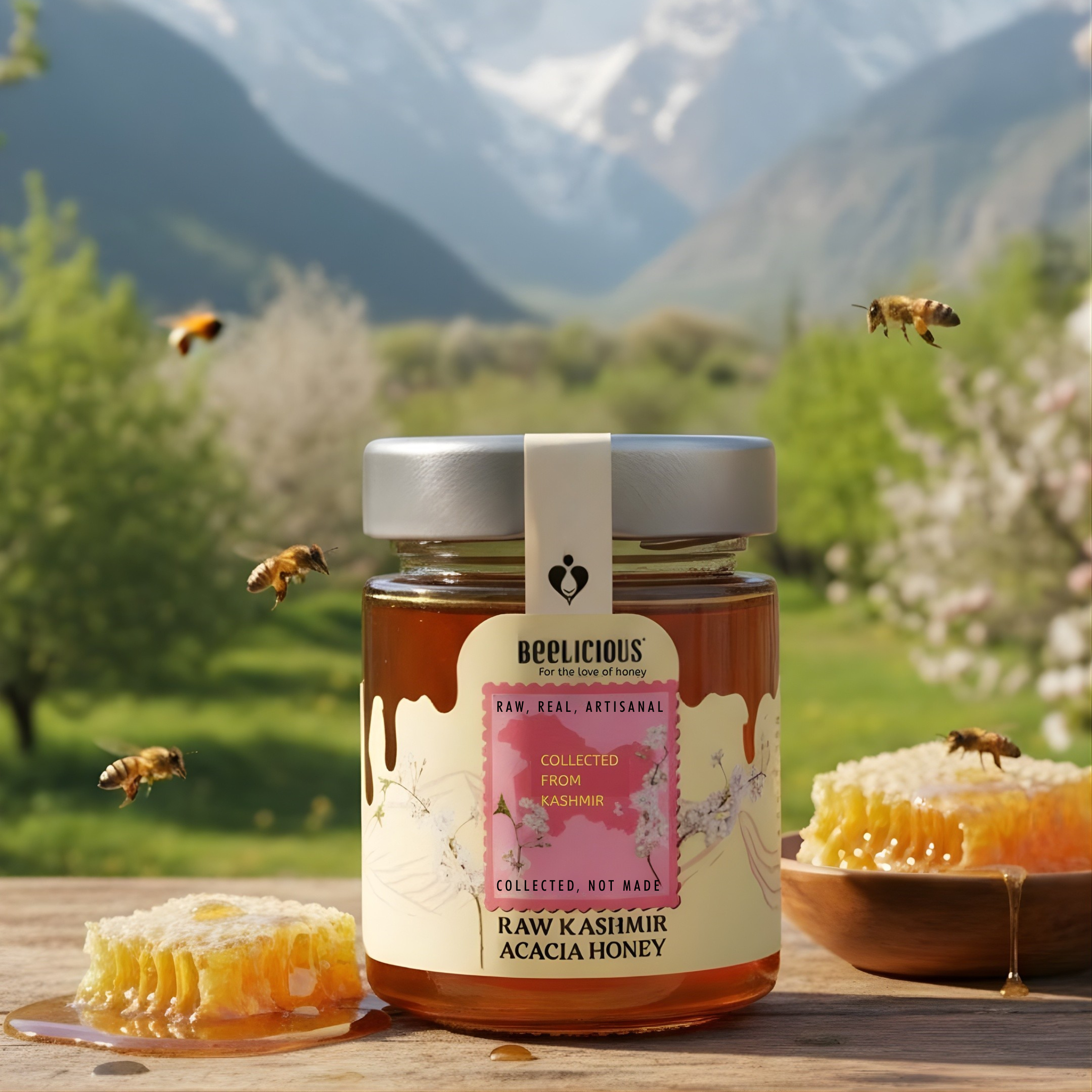 Beelicious Raw Kashmiri Acacia Honey