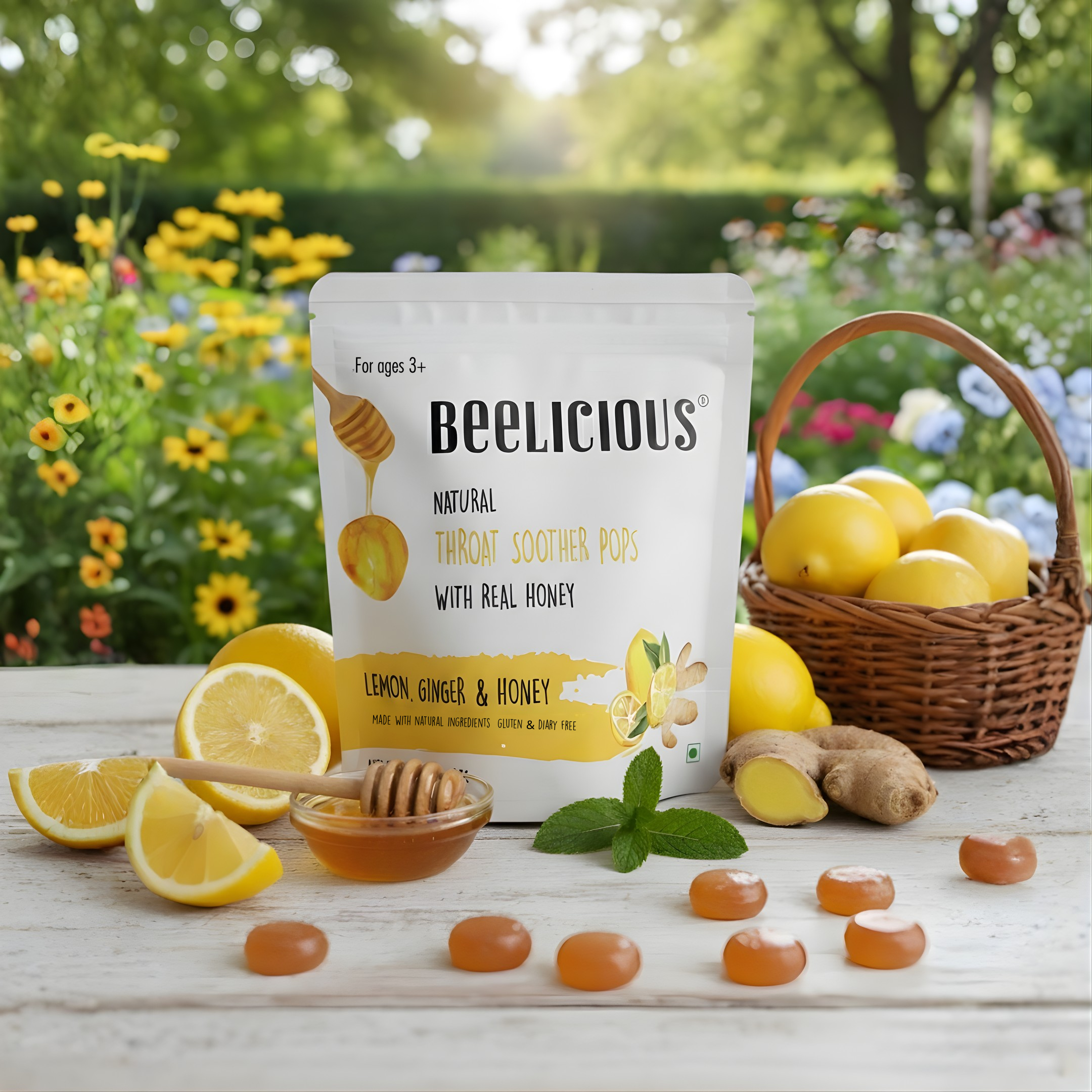 Beelicious All-Natural Honey Throat Soothers